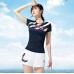 New badminton suit men's and women's fast drying stripe casual game sportswear