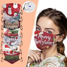 Christmas Print Resue Breathable Multi-purpose Face Cover
