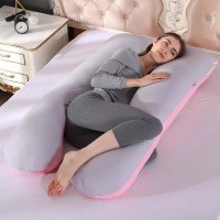  Pregnancy Pillow Side Sleeper Pregnant Women Bedding Full Body U Shape Pillow Case (Pillow Core Not Included)
