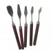 5Pcs Professional Stainless Steel Spatula Kit Palette for oil painting Knife Fine Arts Painting Tool Set flexible blades