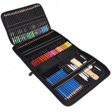 95PCS Oil Colored Pencils Set with Carrying Case