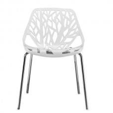 4pcs Bird s Nest Style Lounge Chair White
