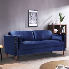Living room sofa - 3P - Blue