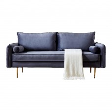 【SEA】Velvet Fabric sofa with pocket - grey