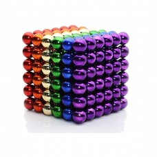 216PCS 5mm Magnetic Ball Building Block Creative Magnet Toy Puzzle Balls - Colorful